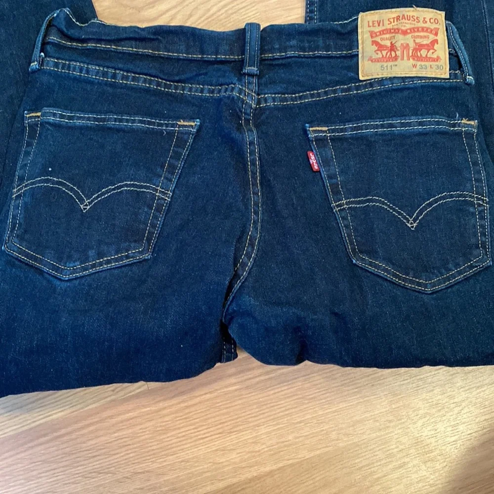 Mens Levi’s blue jeans straight - Picture 3 of 4